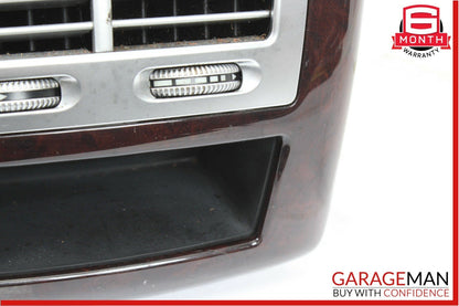 07-13 Mercedes W221 S550 S450 Rear Center Console A/C Air Vent Trim Bezel Wood