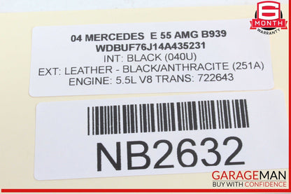 03-09 Mercedes W211 E55 AMG Front Left Driver Side Door Control Module Unit