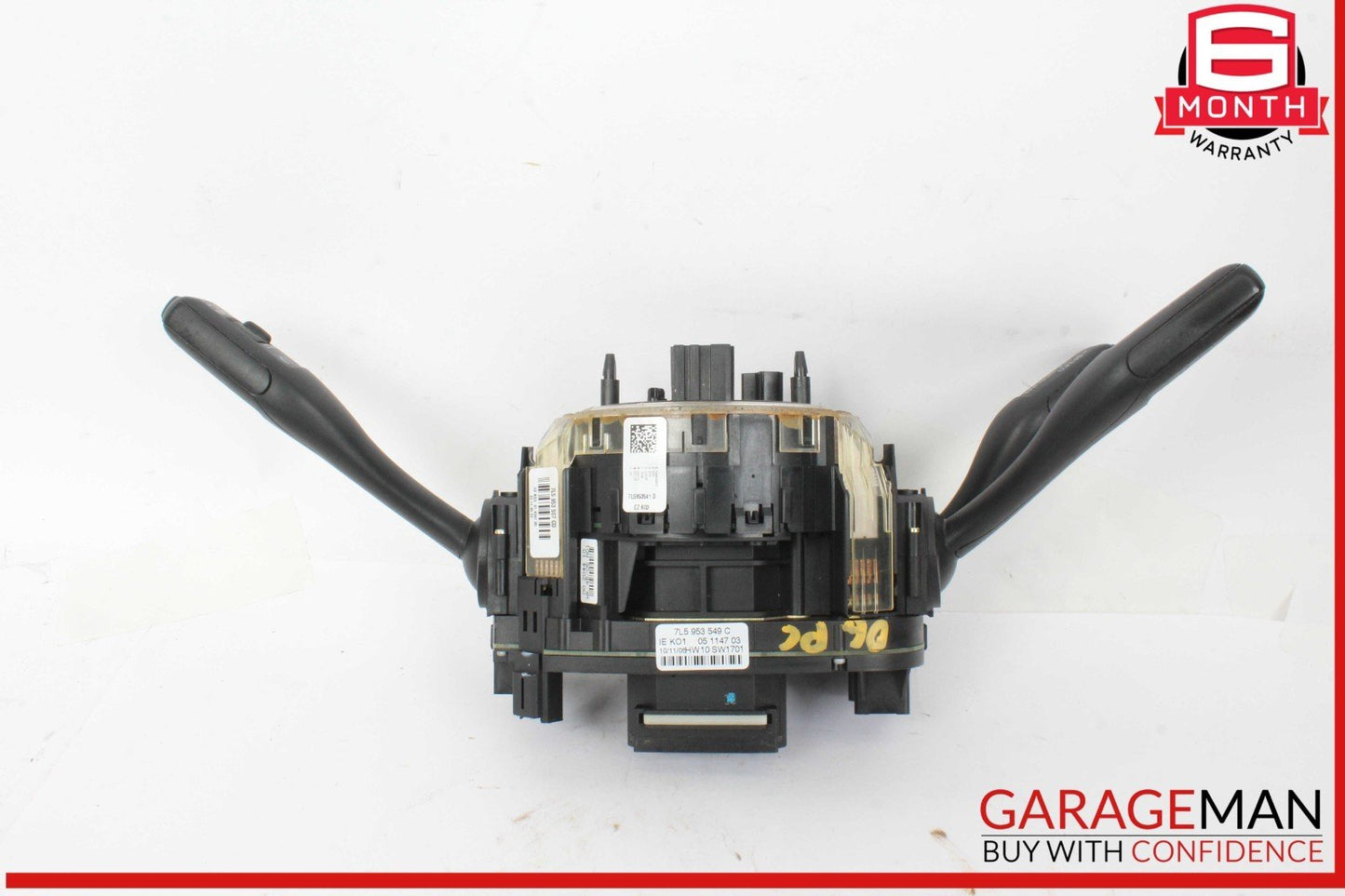 03-10 Porsche Cayenne 955 Steering Column Control Switches Assembly Black OEM