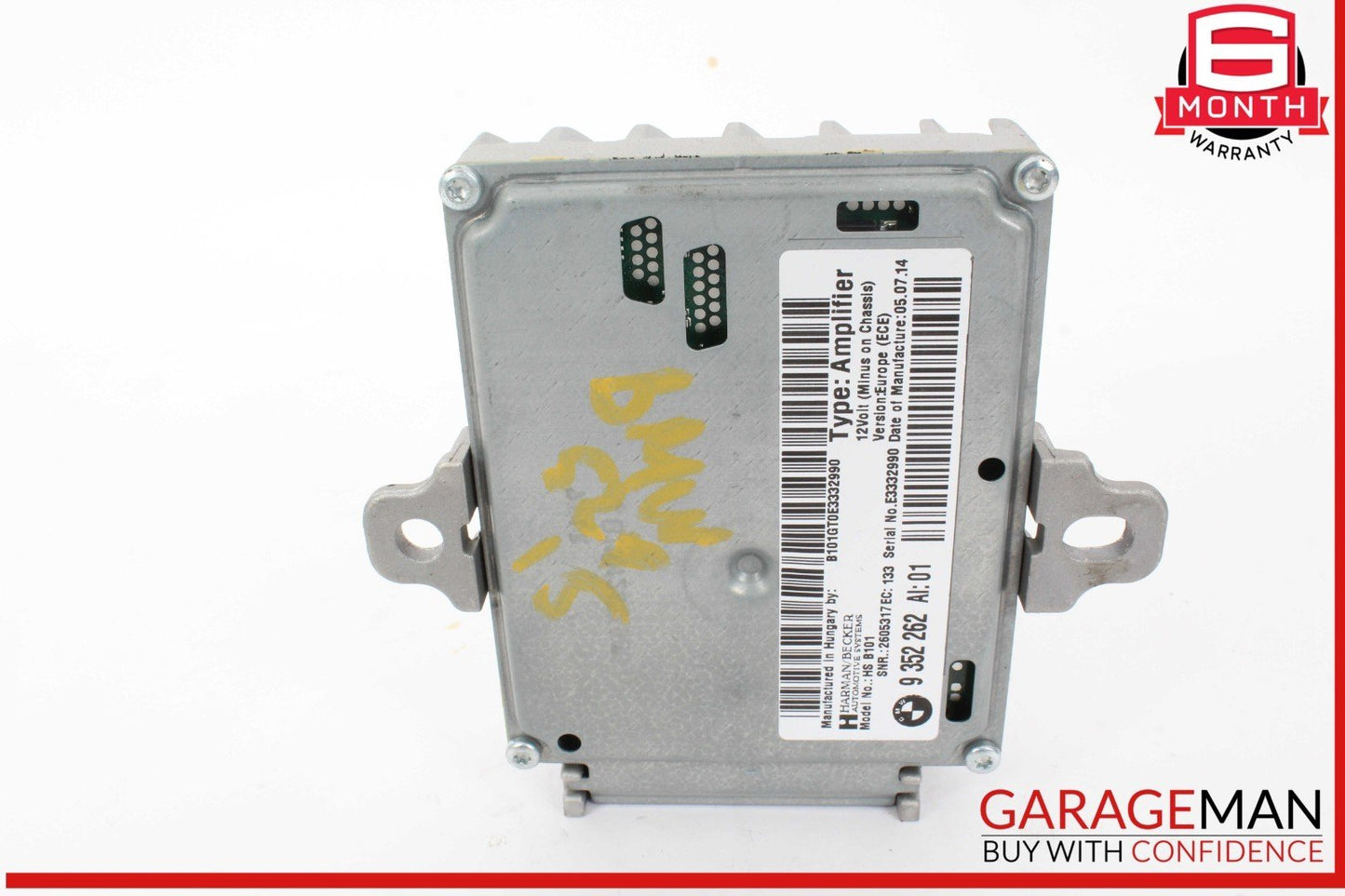 11-16 BMW 528i 535i 550i F10 Active Sound Amplifier AMP Control Module 9352262