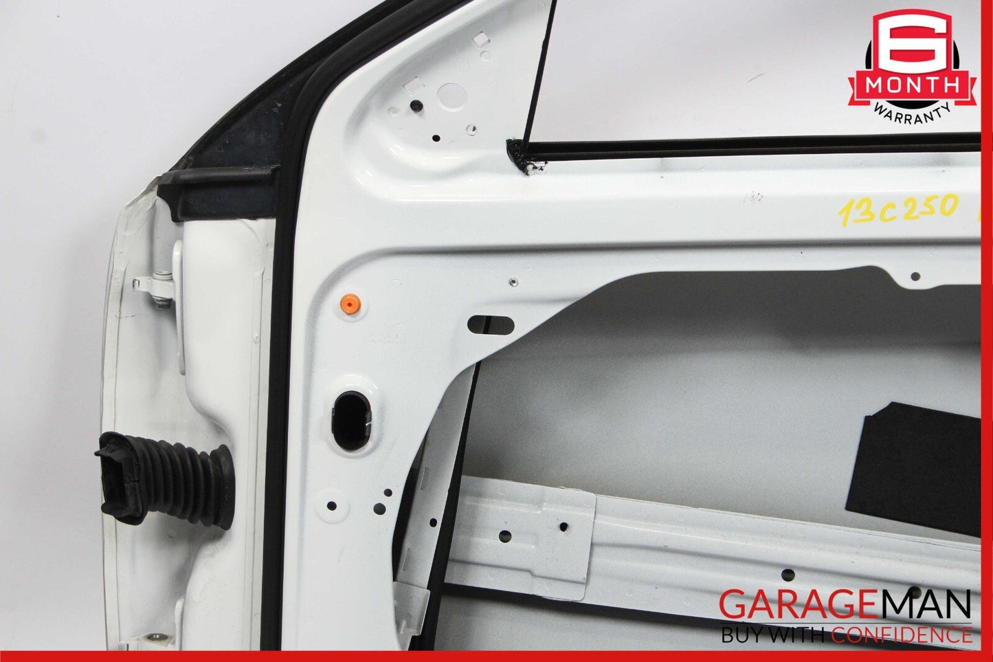 12-14 Mercedes W204 C350 Coupe Front Right Exterior Door Shell Frame Polar White