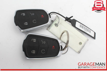 19-23 Cadillac XT5 Start Stop Ignition Switch Button w/ 2 Keys 84588238 OEM