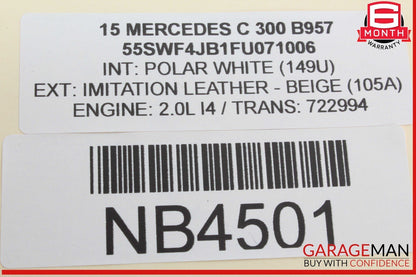 15-18 Mercedes W205 C300 Front Left Driver Side Door Control Module