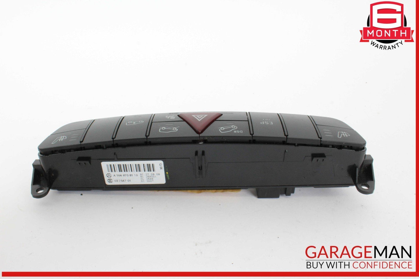06-12 Mercedes X164 GL450 ML450 Hazard Control Switch Panel 1648708110 OEM