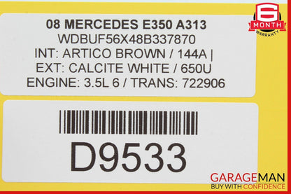 06-11 Mercedes W211 E350 CLS550 Rear Right Passenger Side Door Control Module