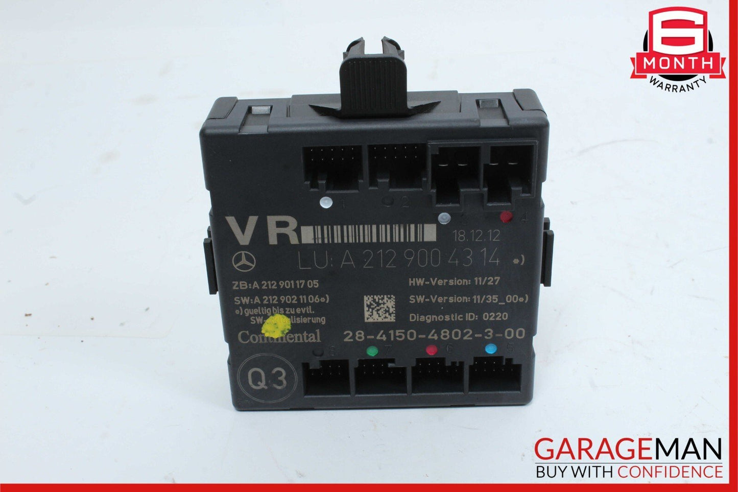 08-18 Mercedes W204 C300 C250 SLK250 Front Right Side Door Control Module OEM