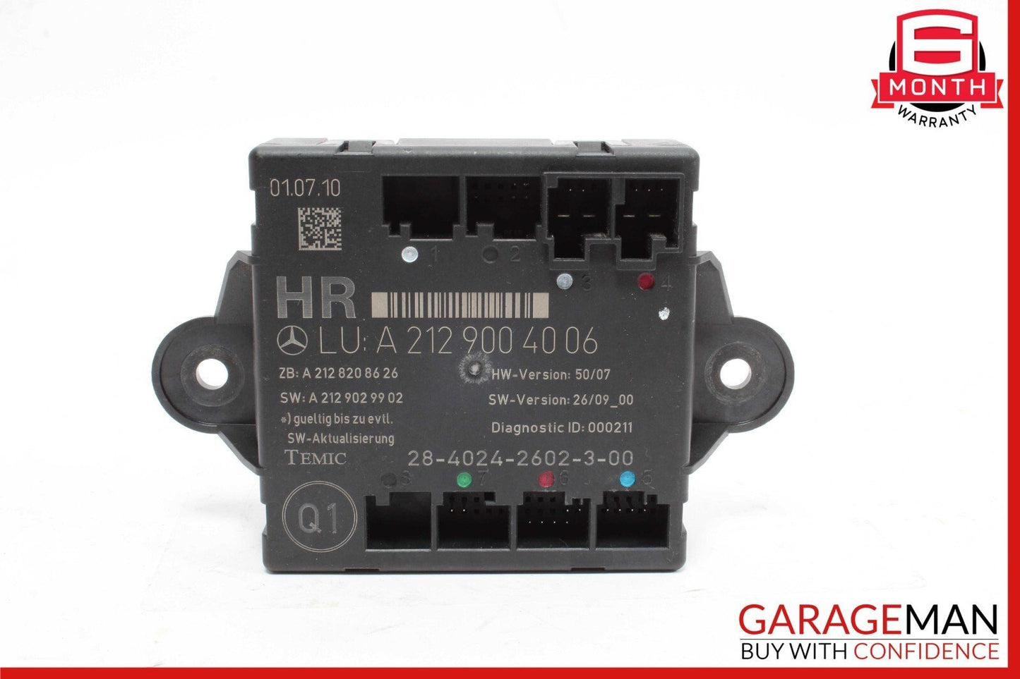 08-18 Mercedes W212 E350 C300 GLK350 Rear Right Side Door Control Module OEM