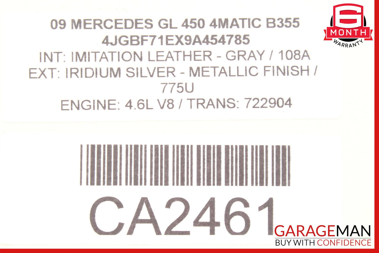 08-18 Mercedes X164 GL450 R350 Subwoofer Amp Amplifier Harman Becker OEM