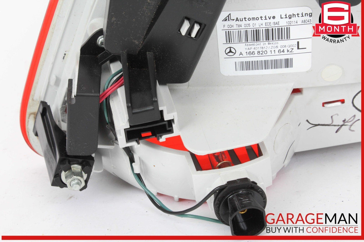13-16 Mercedes X166 GL450 GL550 Inner Tail Light Lamp Rear Left Driver Side OEM