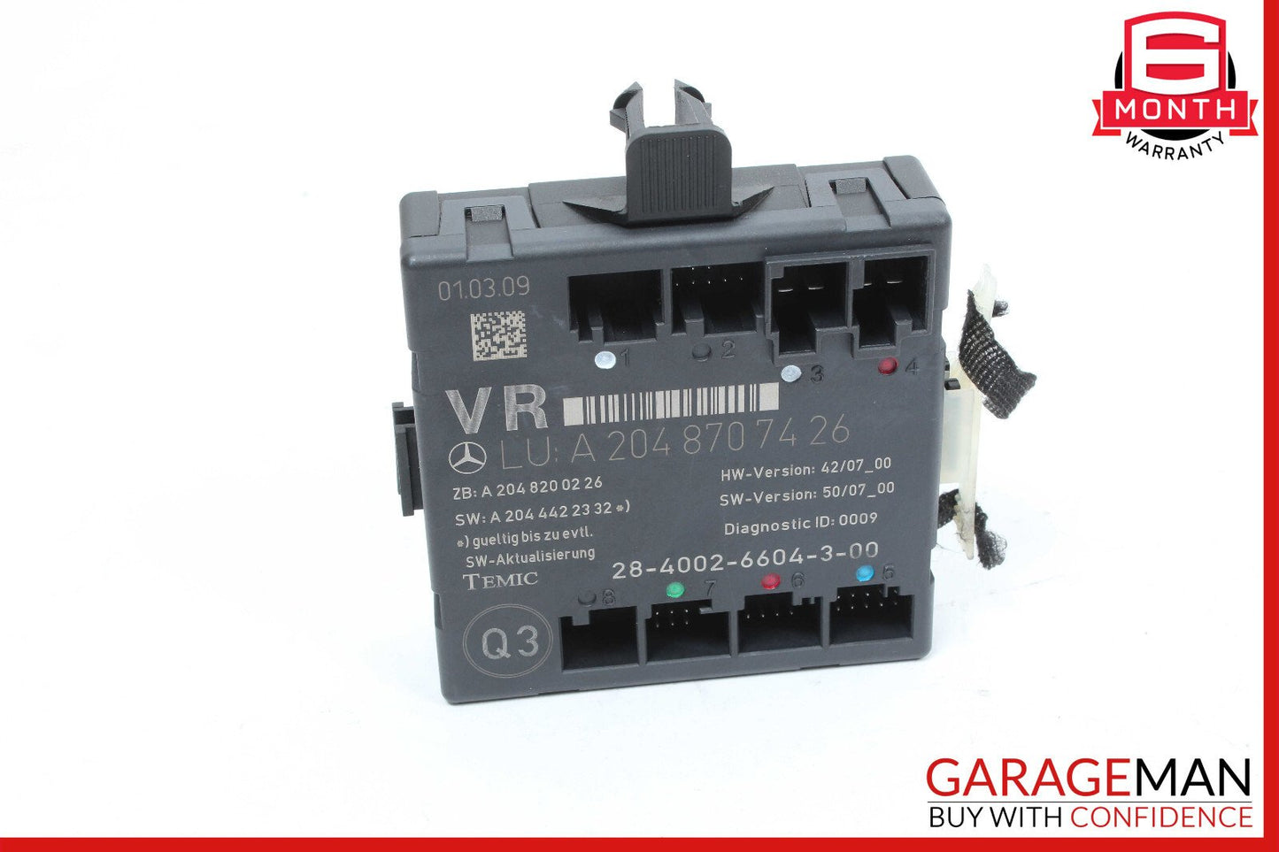 08-18 Mercedes W204 C300 C250 E400 Front Right Side Door Control Module OEM
