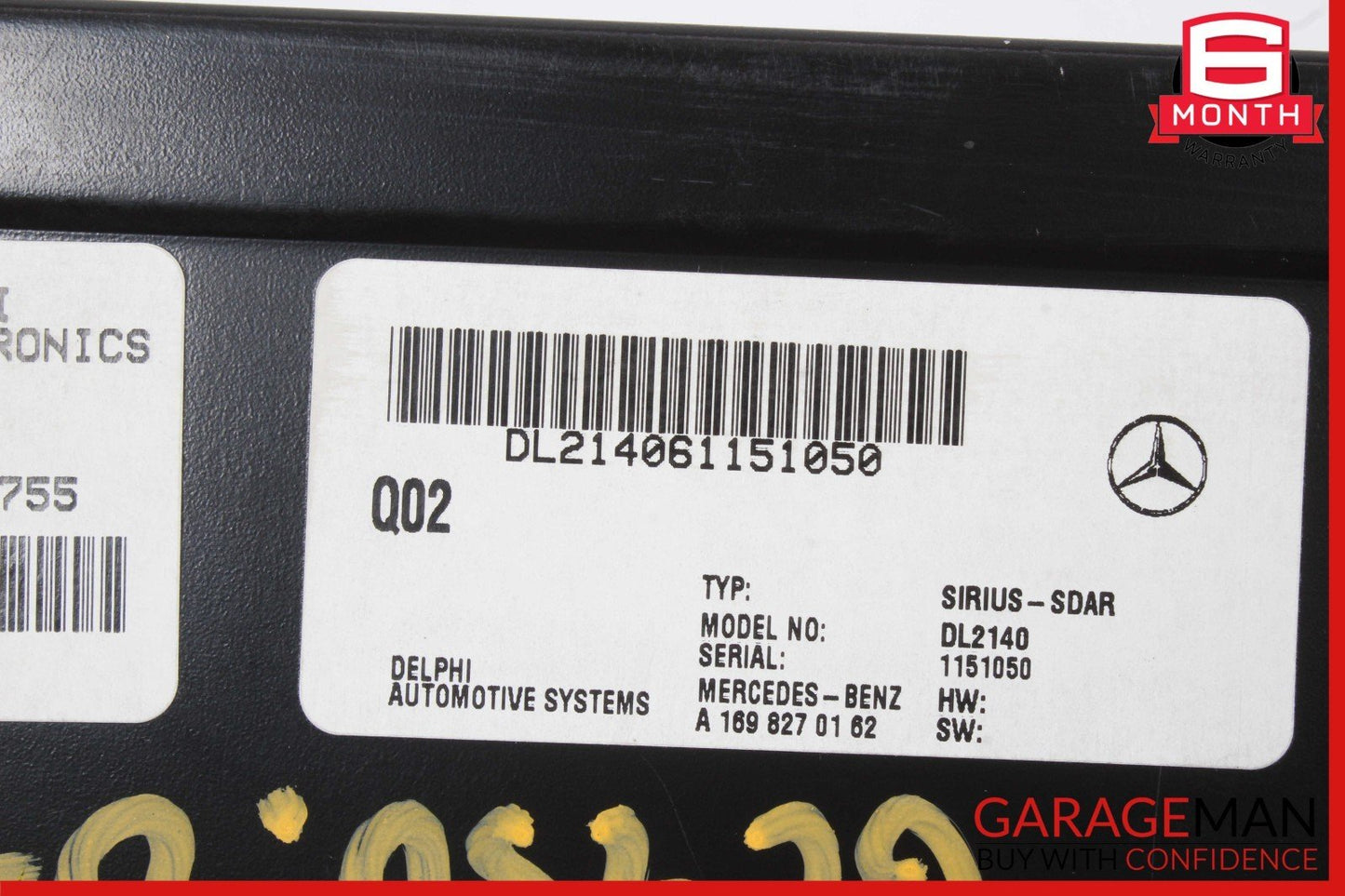 03-09 Mercedes X164 GL450 4MATIC Sirius Satellite Radio Receiver 1698270162 OEM