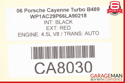 03-10 Porsche Cayenne Turbo Passenger SRS Bag Indicator Control Switch Button