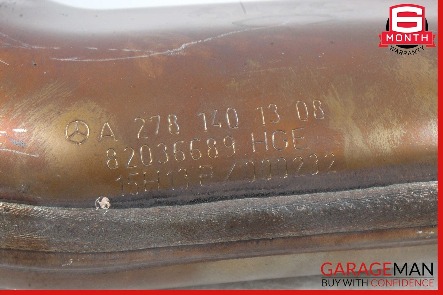 14-17 Mercedes W222 S550 Left Driver Side Engine Exhaust Pipe OEM