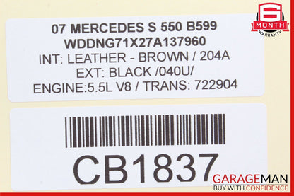 07-14 Mercedes W221 S550 S63 AMG TPMS Tire Pressure Monitor Module Unit OEM