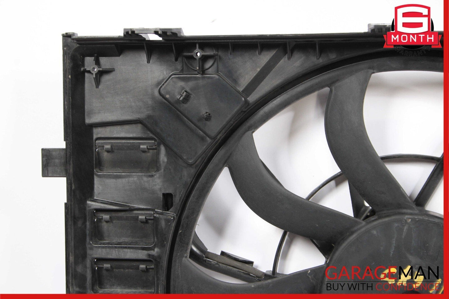 11-18 Porsche Cayenne 958 Engine Cooling Fan Motor Shroud Assembly OEM