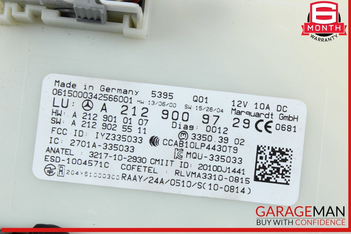 13-20 Mercedes W207 E400 CLA250 SL550 Keyless Go Entry Control Module OEM