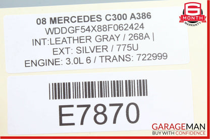 08-11 Mercedes W204 C300 C250 Front Right Passenger Side Door Control Module OEM