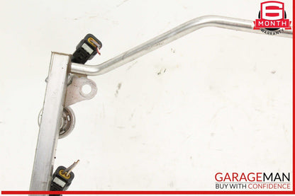 05-12 Mercedes W211 E350 SLK300 Fuel Injector Rail w/ Fuel Injectors OEM