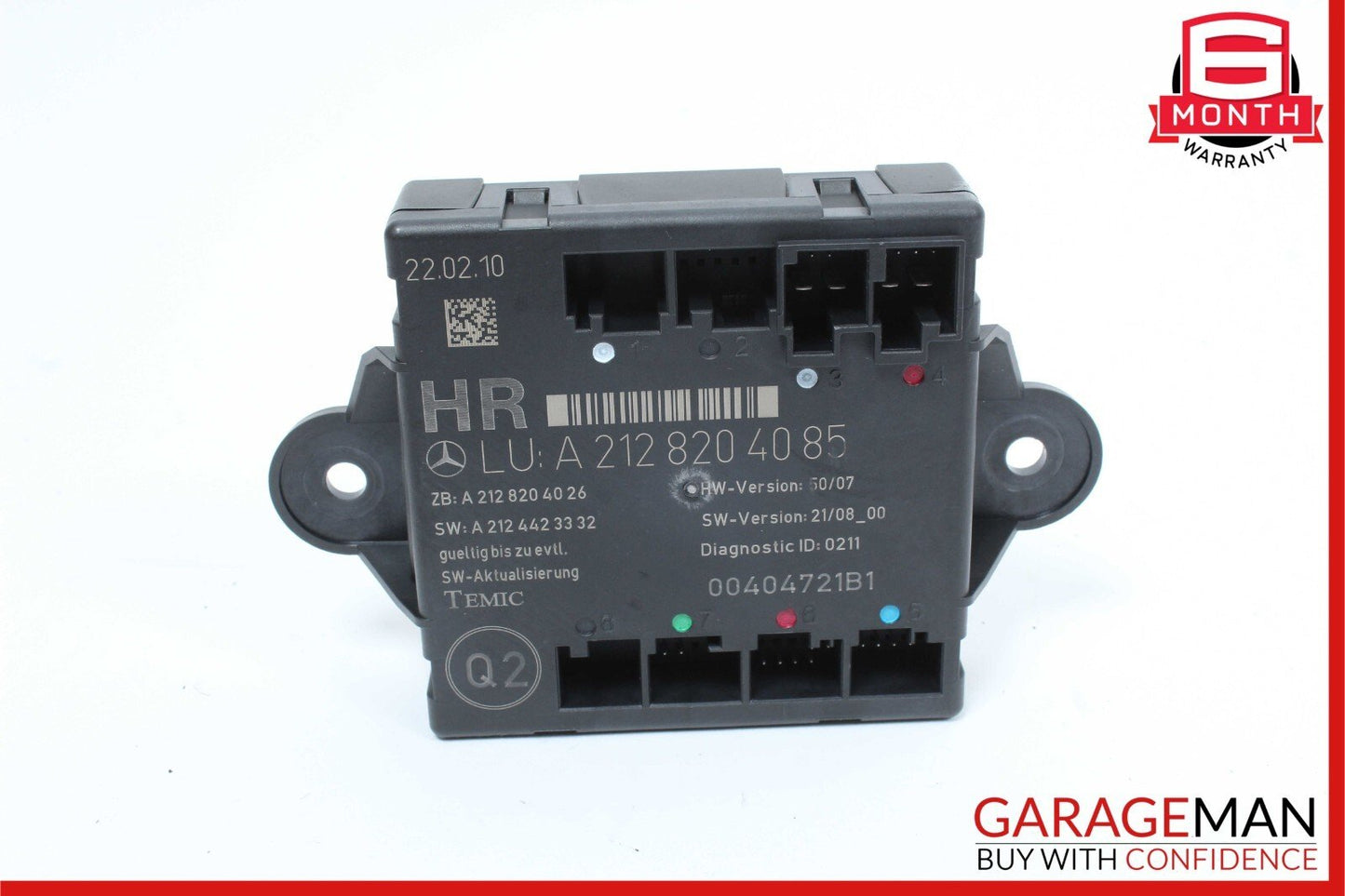 08-18 Mercedes W212 E350 C350 C300 Rear Right Side Door Control Module Unit OEM