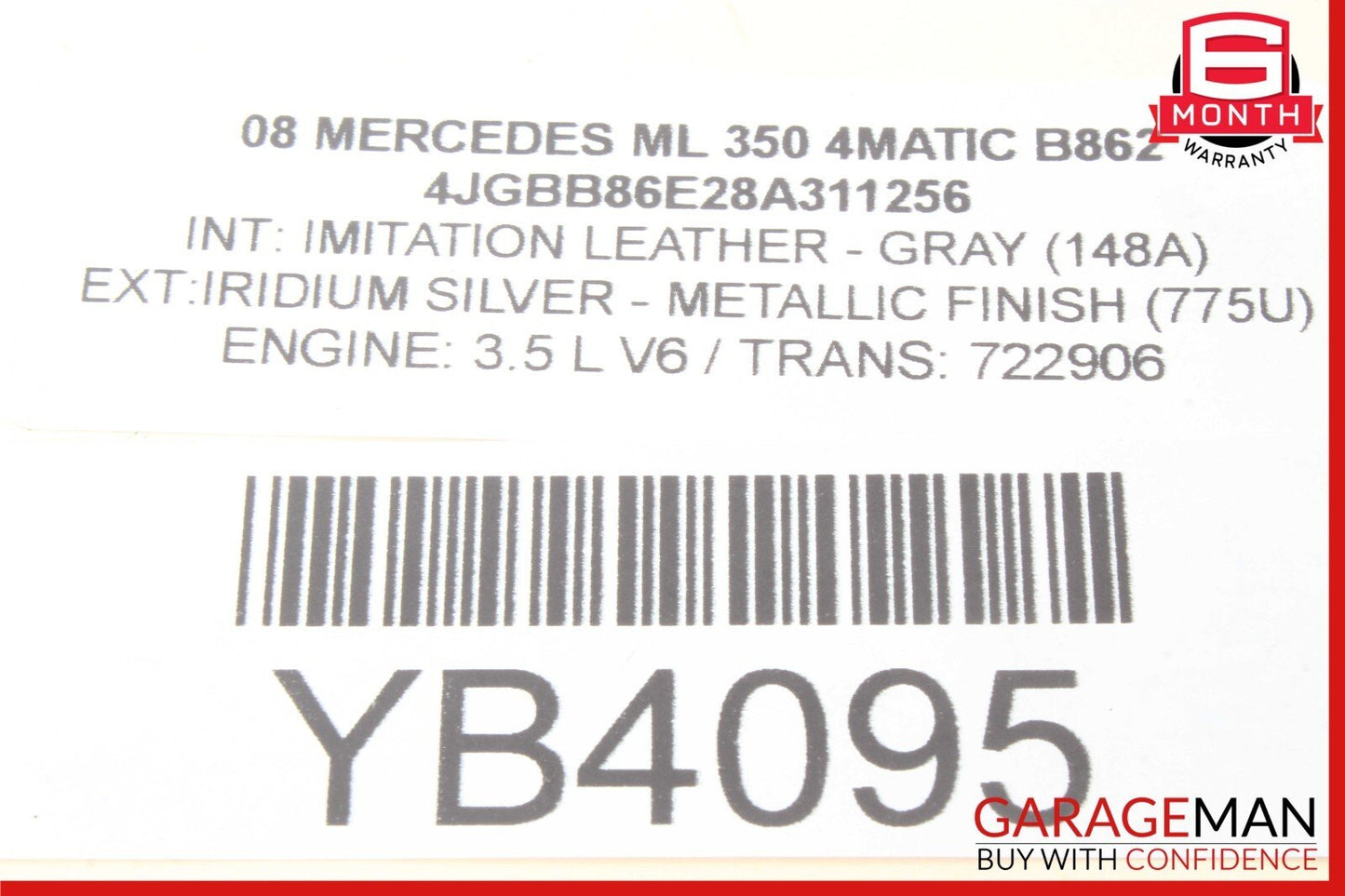 06-12 Mercedes W164 ML350 Rear Left or Right Suspension Upper Control Arm OEM