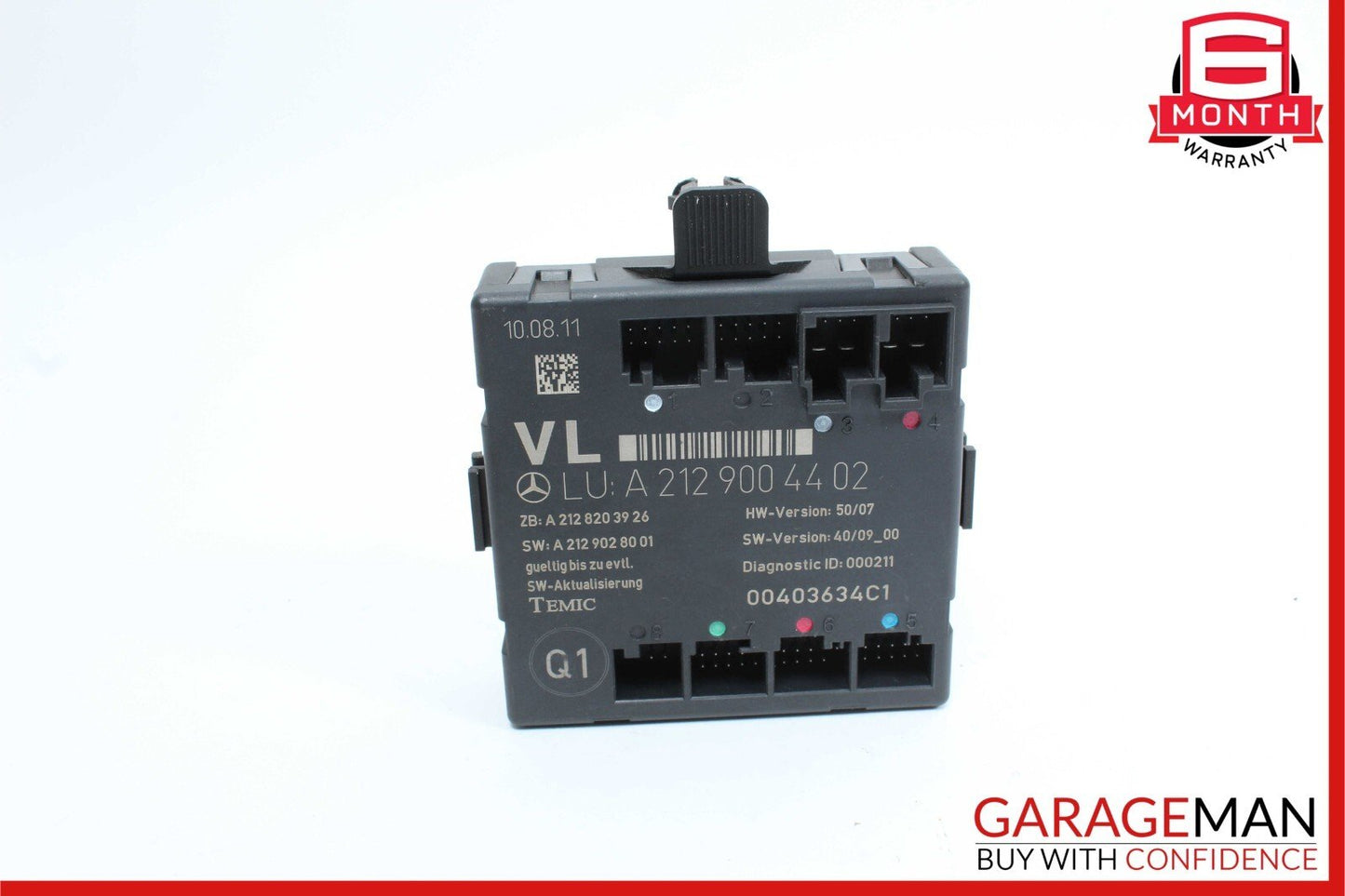 08-14 Mercedes W204 C250 C300 Front Left Side Door Control Module Unit OEM