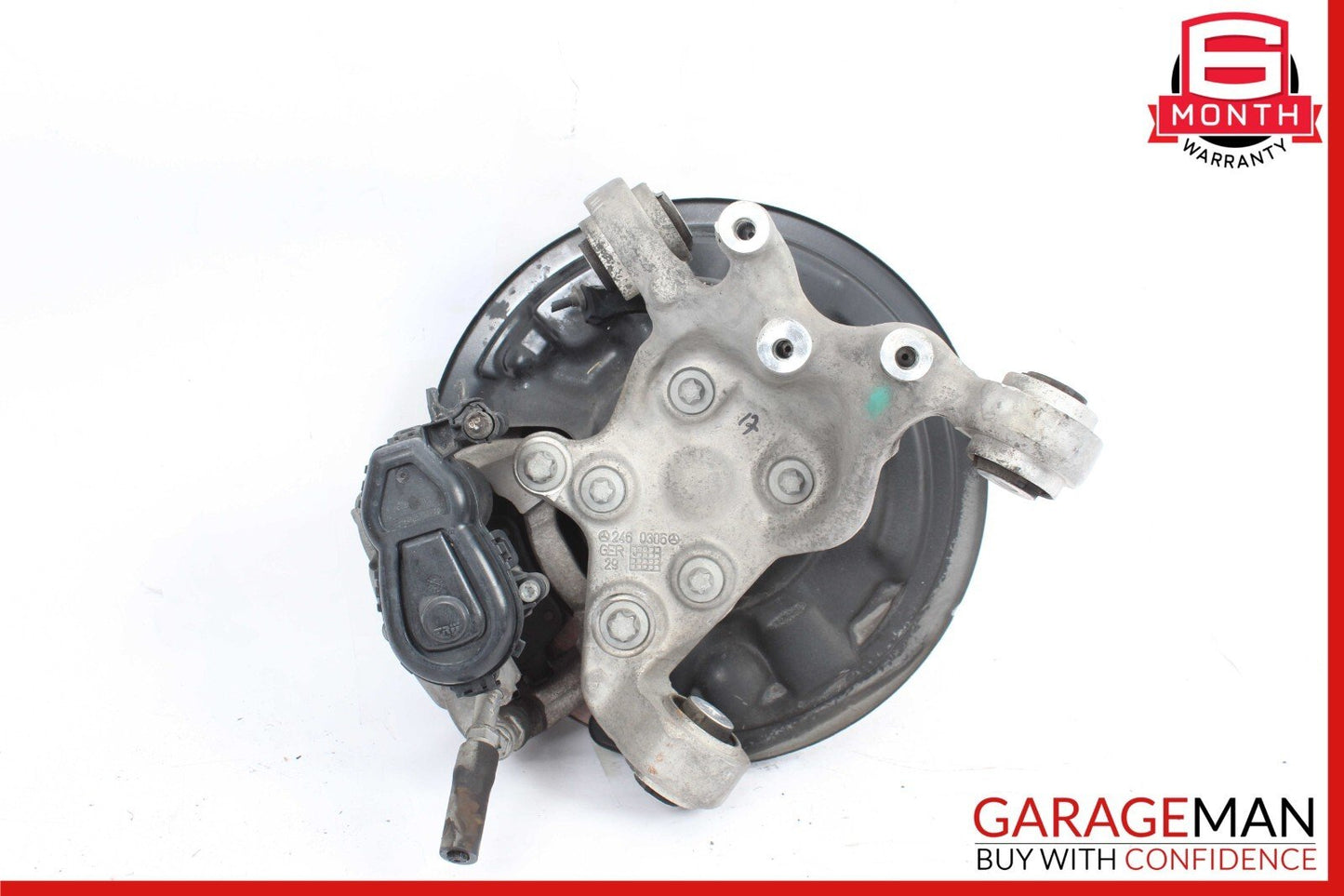 14-19 Mercedes W117 CLA250 Rear Left Spindle Knuckle Hub Rotor Disc w/ Caliper