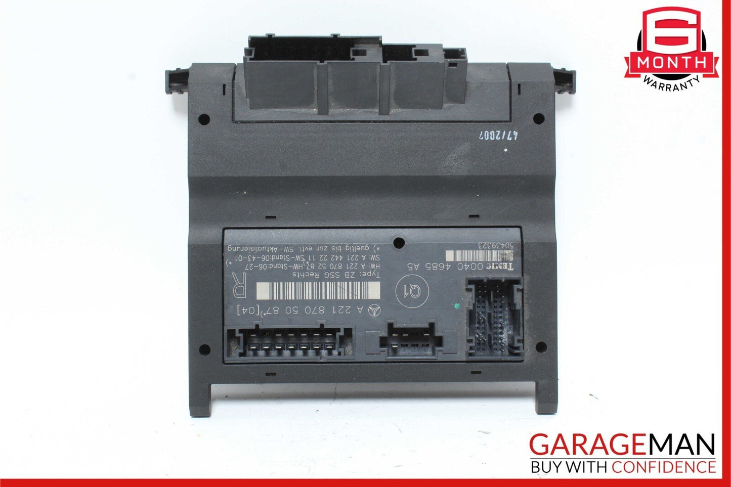 07-13 Mercedes W221 S550 4MATIC Front Right Side Under Seat Control Module OEM