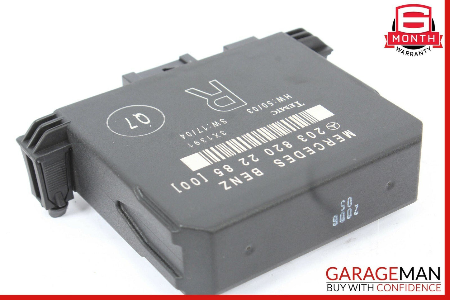 01-07 Mercedes W203 C55 AMG C230 Rear Right Side Door Controller Module Unit