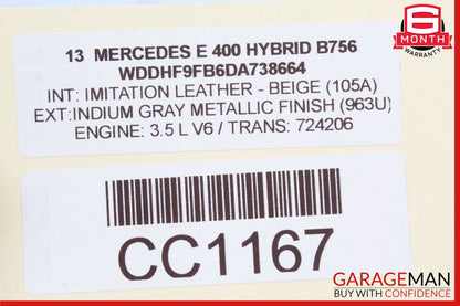 08-18 Mercedes W212 E400 CLS550 SLK250 Front Right Side Door Control Module OEM