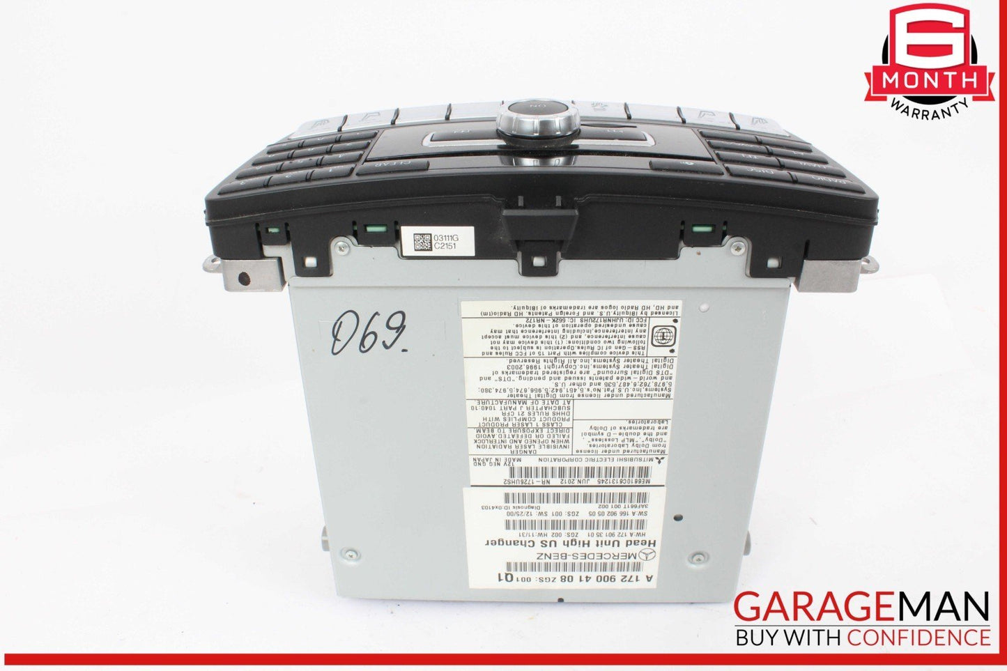 12-16 Mercedes R172 SLK250 SLK350 Navigation Command Head Unit DVD CD Audio