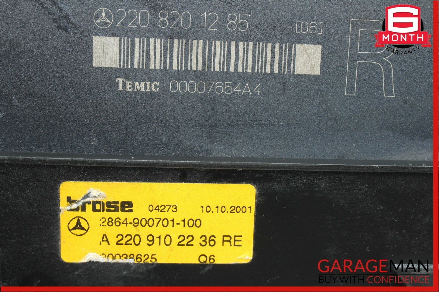 00-02 Mercedes W220 S430 Front Right Passenger Side Seat Controller Module OEM