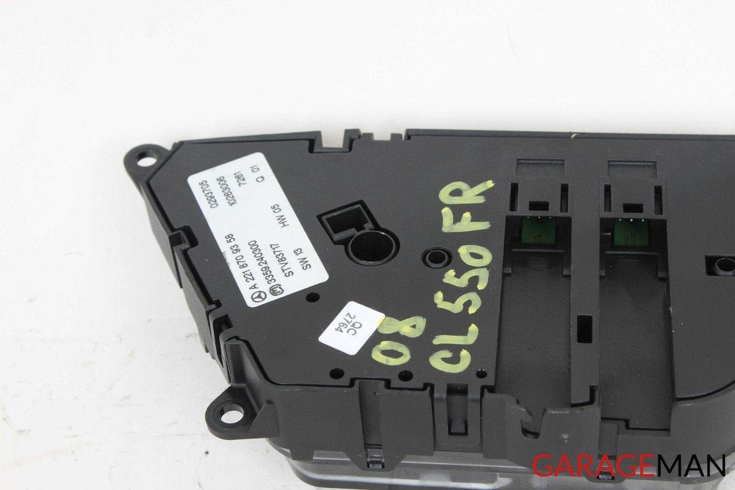 07-13 MERCEDES W216 CL550 S550 FRONT RIGHT SEAT CONTROL SWITCH Q01 OEM
