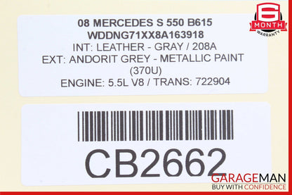 07-13 Mercedes W221 S550 S400 S350 Front Right Side Under Seat Control Unit OEM