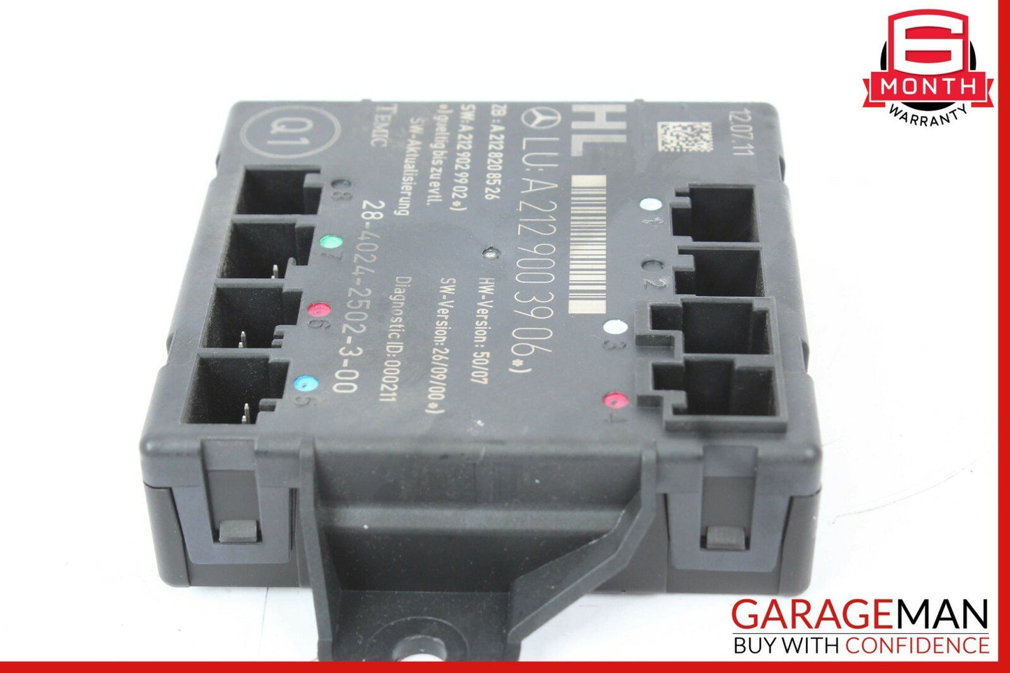 08-14 Mercedes W212 E350 C300 Rear Left Driver Side Door Control Module OEM