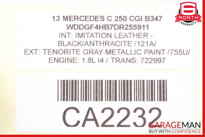 13-14 Mercedes W204 C300 4Matic ECU ECM Engine Control Module Unit