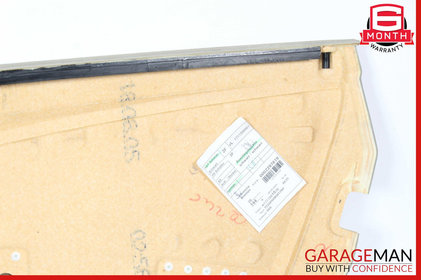 05-11 Mercedes R171 SLK300 Front Left Side Interior Door Panel Cover Assembly