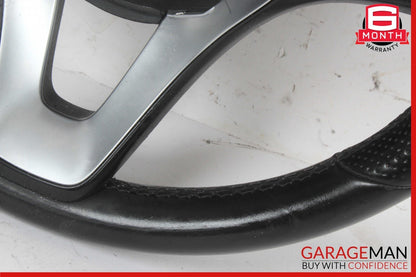 15-18 Mercedes W205 C300 GLC300 Steering Wheel Black w/ Paddle Shifters Assy OEM