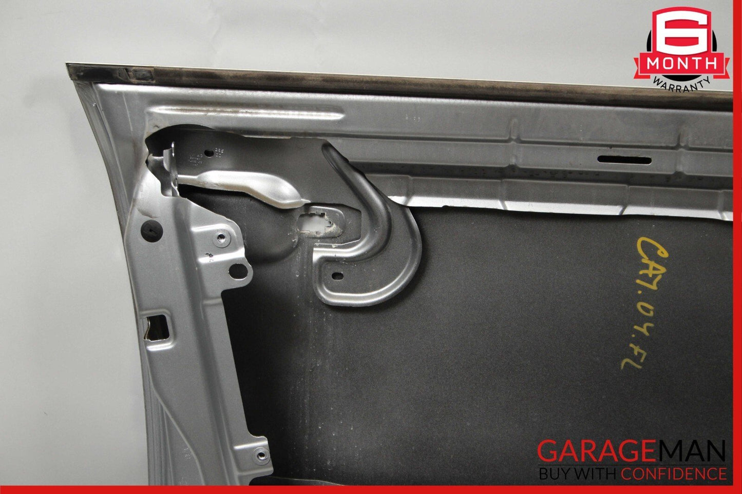 03-10 Porsche Cayenne 955 Front Left Exterior Door Shell Frame Crystal Silver