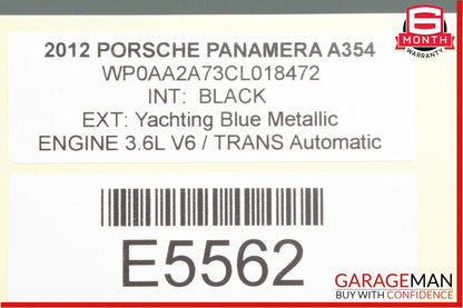 10-15 Porsche Panamera 970 Yaw Rate Acceleration Speed Sensor Module Unit OEM