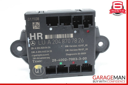 08-18 Mercedes W204 C300 C350 GLK350 Rear Right Side Door Control Module OEM