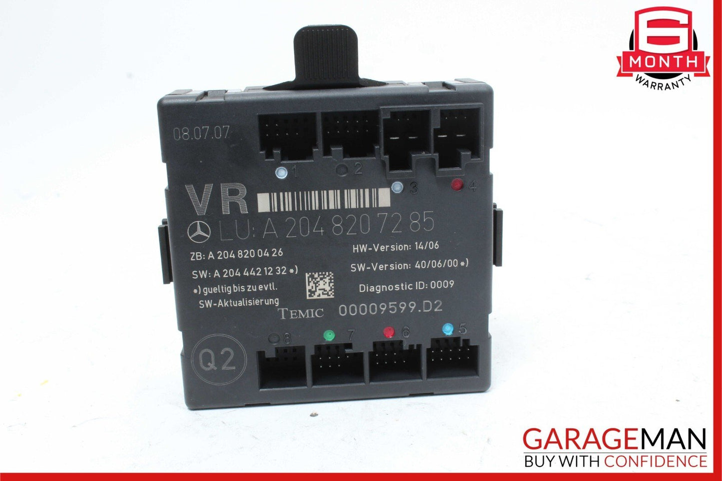 08-14 Mercedes W204 C350 C300 Front Right Side Door Control Module Unit OEM