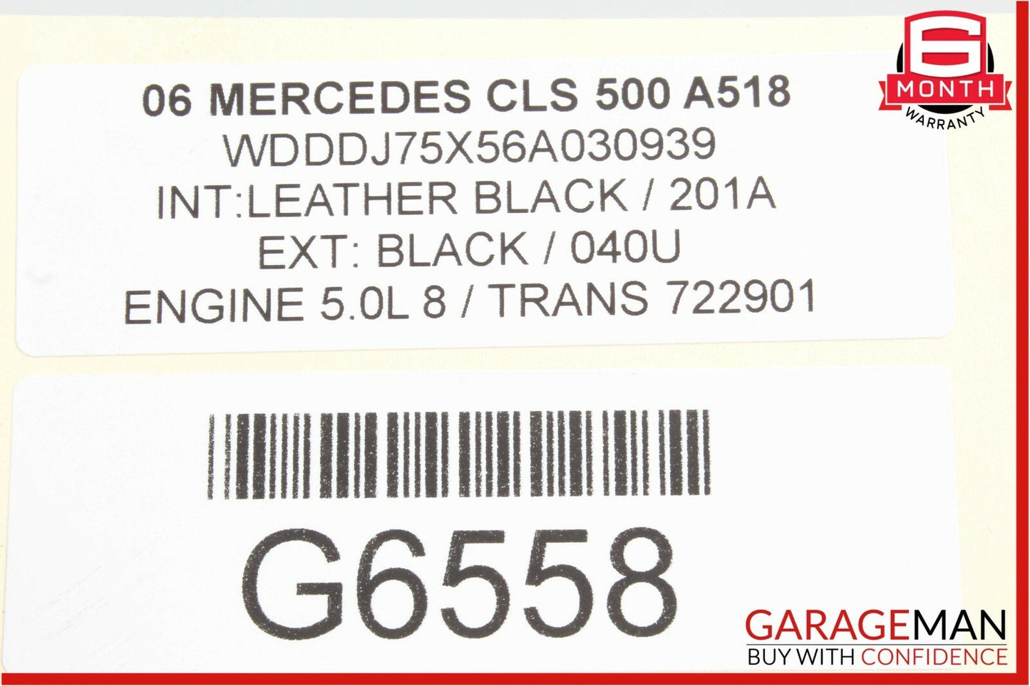 06-11 Mercedes W219 CLS500 Front Left & Right Door Tweeter Speaker Trim Set OEM
