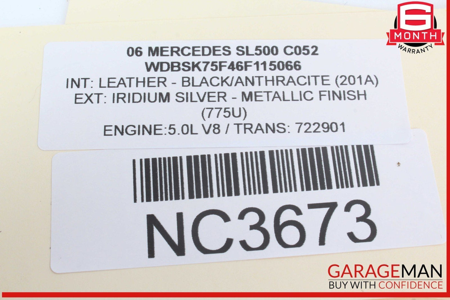 03-12 Mercedes R230 SL500 SLK280 Front Right Side Window Regulator Motor OEM