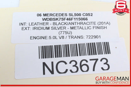 03-12 Mercedes R230 SL500 SLK280 Front Right Side Window Regulator Motor OEM