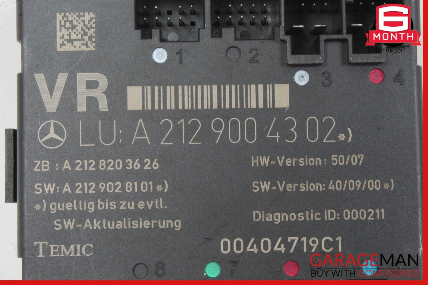 08-18 Mercedes W212 E350 C300 C350 Front Right Side Door Control Module Unit OEM