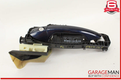 10-13 Mercedes W212 E350 Front Left Driver Side Exterior Door Handle Blue OEM