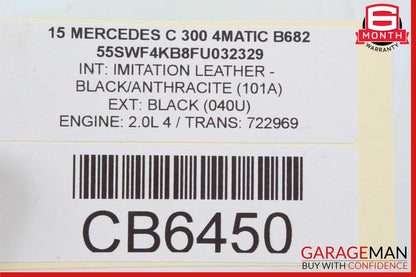 15-18 Mercedes W205 C300 C400 C350e Rear Trunk SAM Control Module Unit