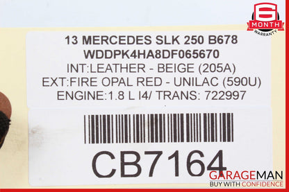 12-15 Mercedes R172 SLK250 1.8L M271 A/C AC Air Conditioning Compressor Pump OEM