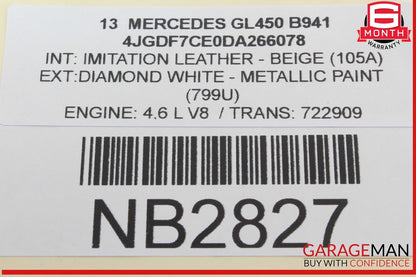 12-19 Mercedes X166 GL450 GLE43 AMG Front Right Door Window Regulator Motor Unit