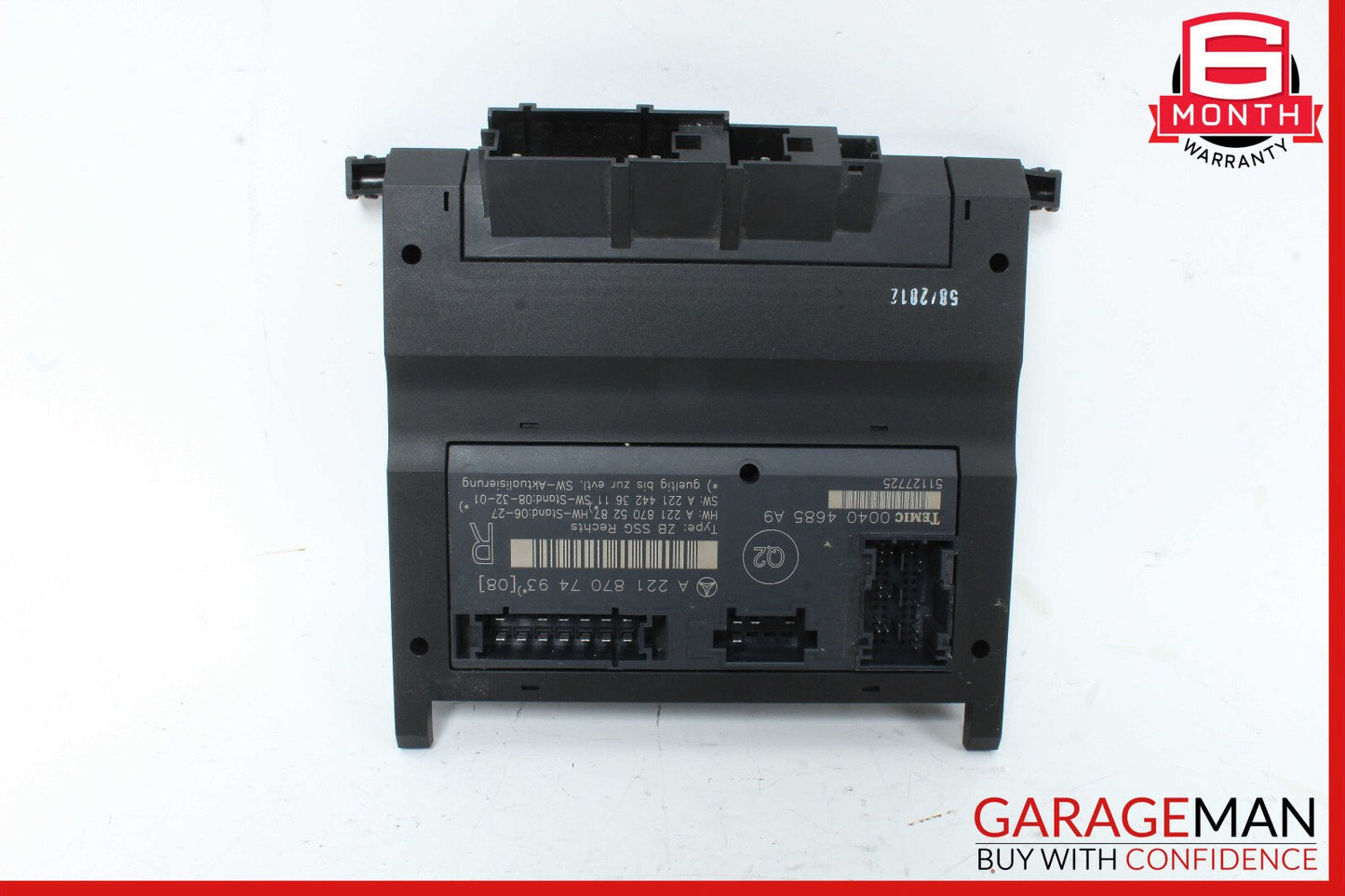 07-13 Mercedes W221 S550 S400 Front Right Side Under Seat Control Unit OEM